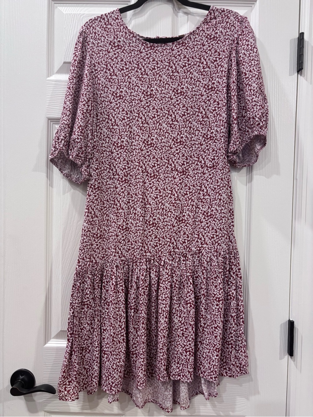 Free People Dusty Mauve Floral Mini Dress